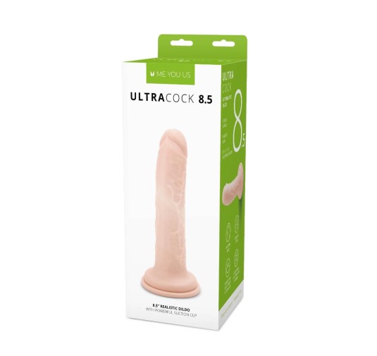 Duże realistyczne dildo z mocną przyssawką 21,5 cm